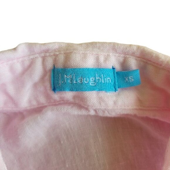 J. McLaughlin 100% Linen Dress – XS – Pale Pink – Sleeveless - Picture 5 of 10